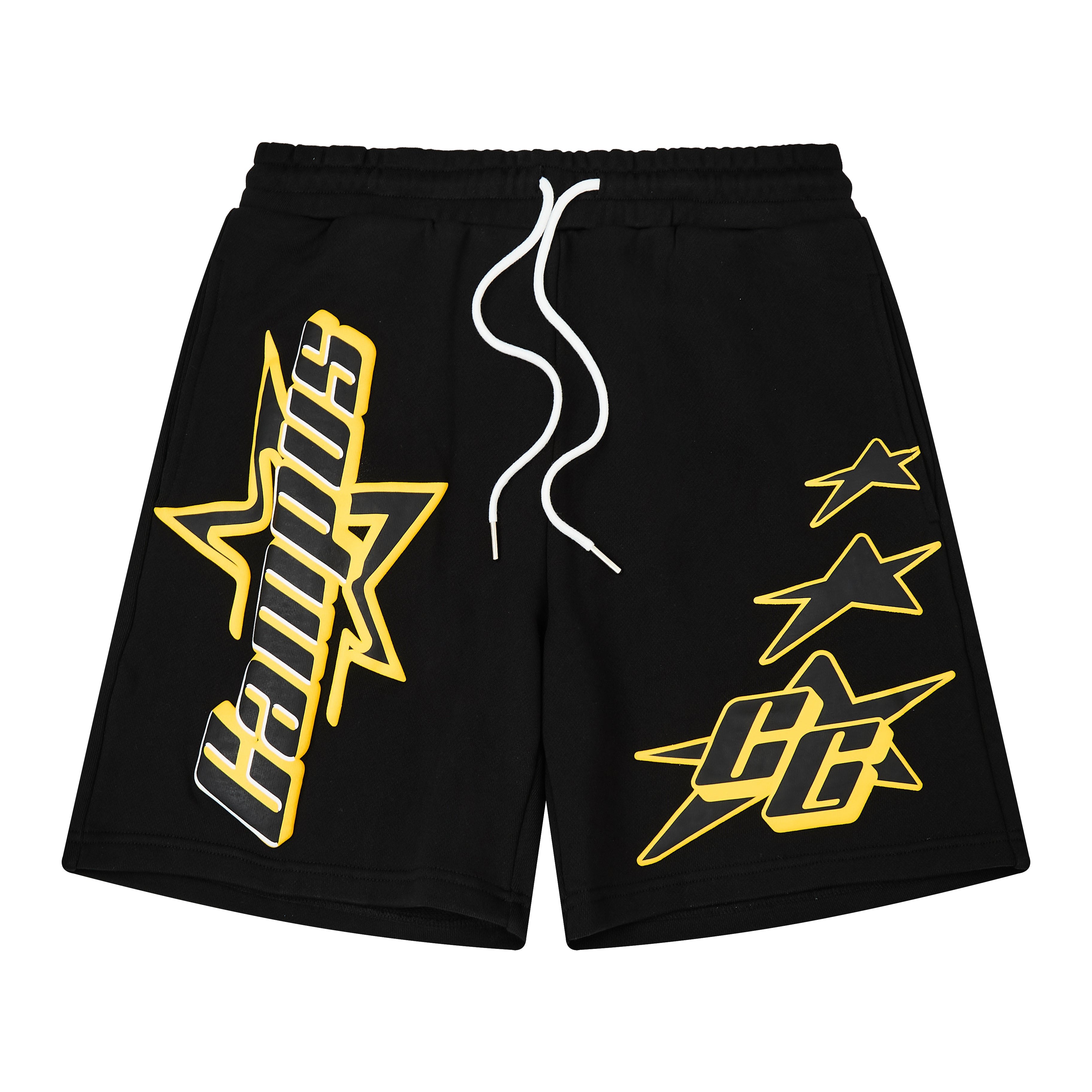 All Star Sweat Shorts (Black/Yellow)